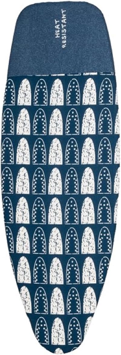 Addis Deluxe Ironing Board Cover Navy White Heat Resistant 135x46 cm