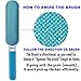 Lint Brush - Pet Hair Remover Brush - Dog & Cat Fur Remover with Self-Cleaning Base - Efficient Double Sided Animal Hair Removal Tool - Perfect for Clothing, Furniture, Couch, Carpet, Car Seat- Bonus