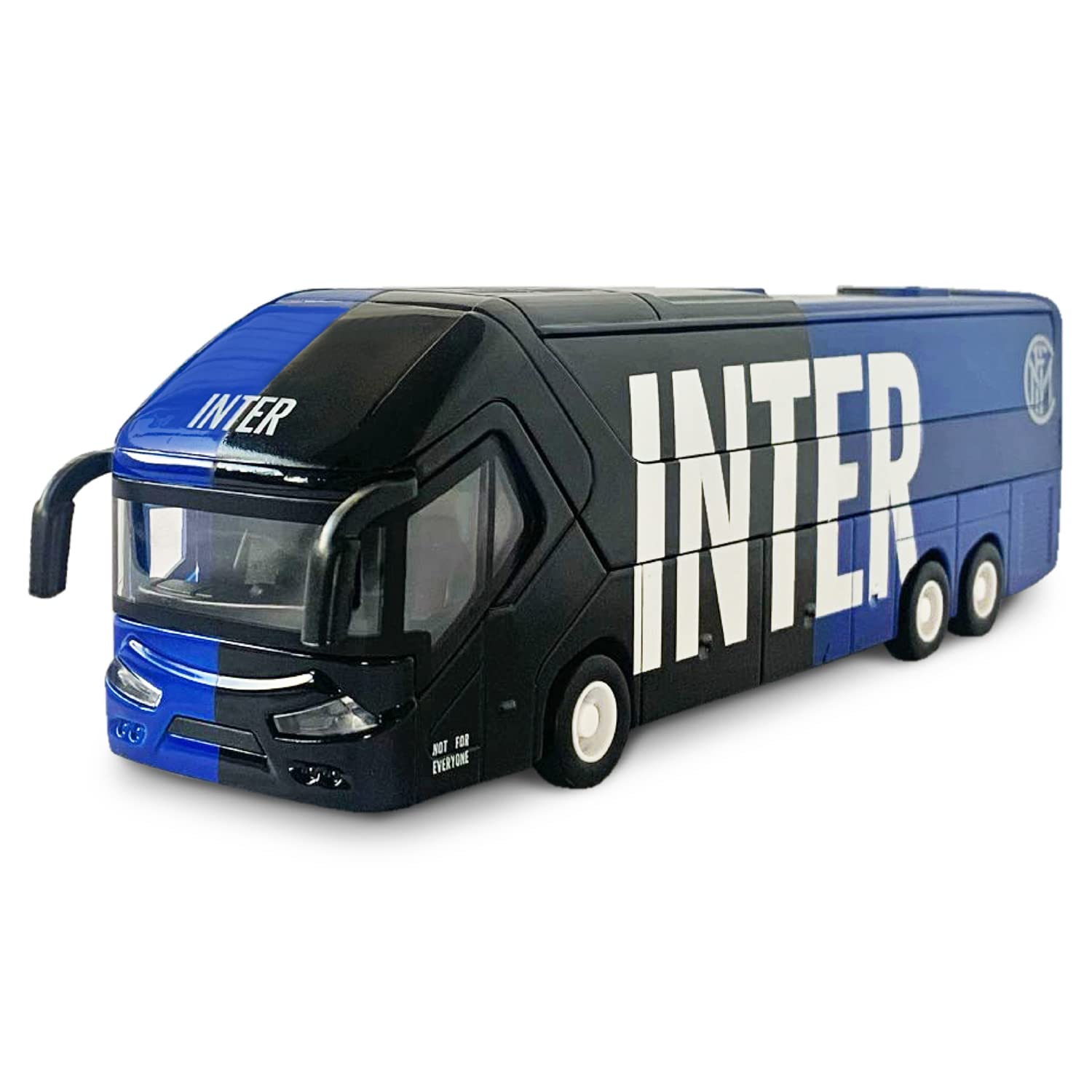 Mondo Motors - Pullman F.C. International Milano - Model Kit - Bus with Pullback Hitch - Colour Black/Blue - 51214