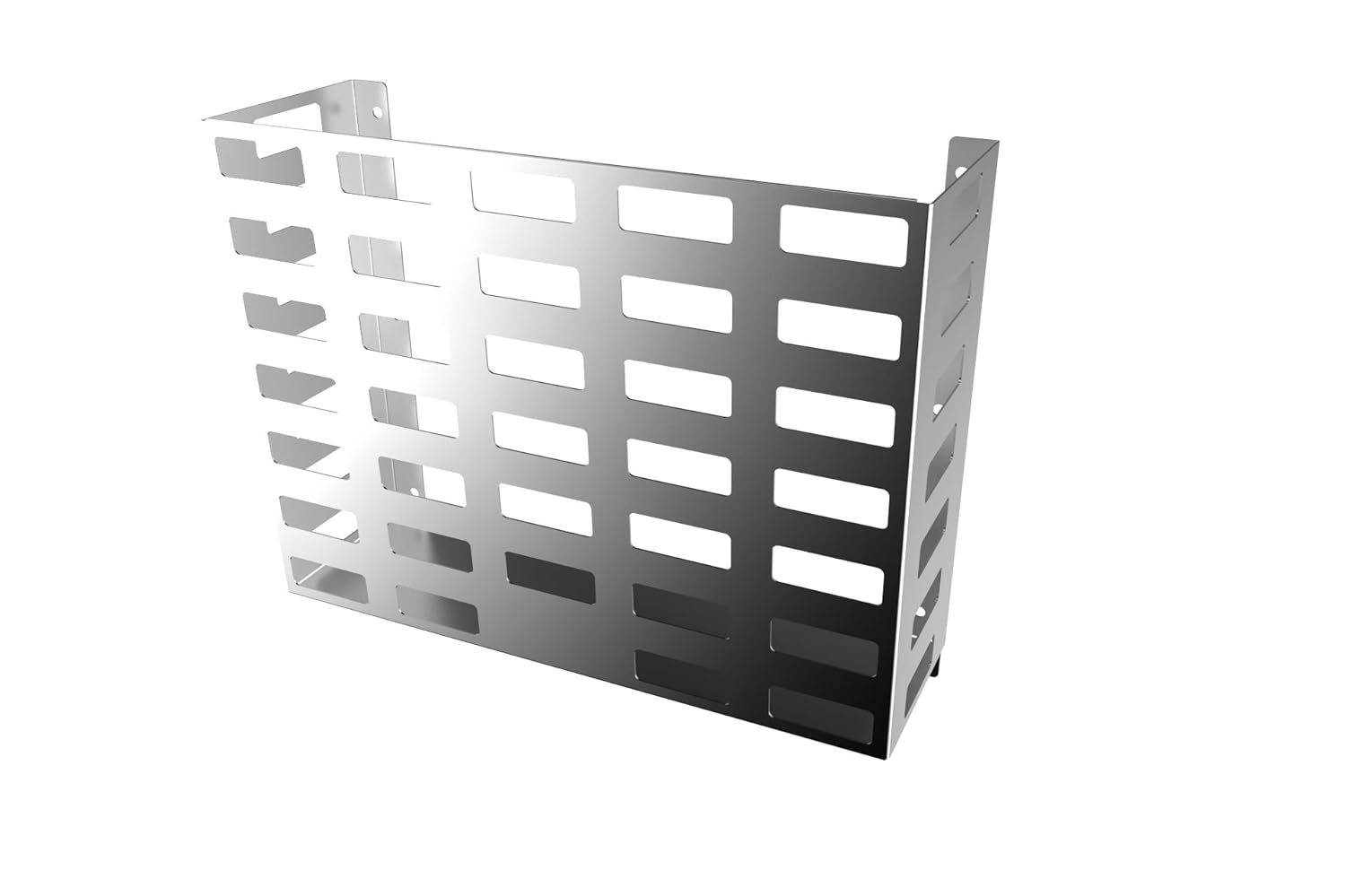 StoreTidy Stainless Steel WALL MOUNTED BASKET Document Holder. File