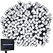 Solar String Lights 200LED 65ft Outdoor Waterproof Fairy Lights Landscape Flashing Lighting for Garden Patio Lawn Path Xmas Wedding Party Holiday Seasonal Decoration (White)