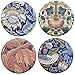 Buttonsmith Morris Acanthus Magnet Set - Set of 4 1.25