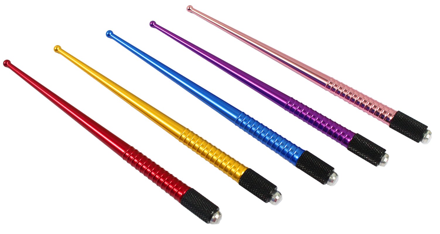 Xiaoyu 5PCS Manual Eyebrow Tattoo Pen Professional Microblading Pen Permanent Makeup Tool, 5 Assorted Colors