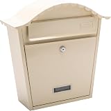 Burg-Wächter MB01AC Antique Cream Classic Wall Mounted Galvanised Steel Post Box