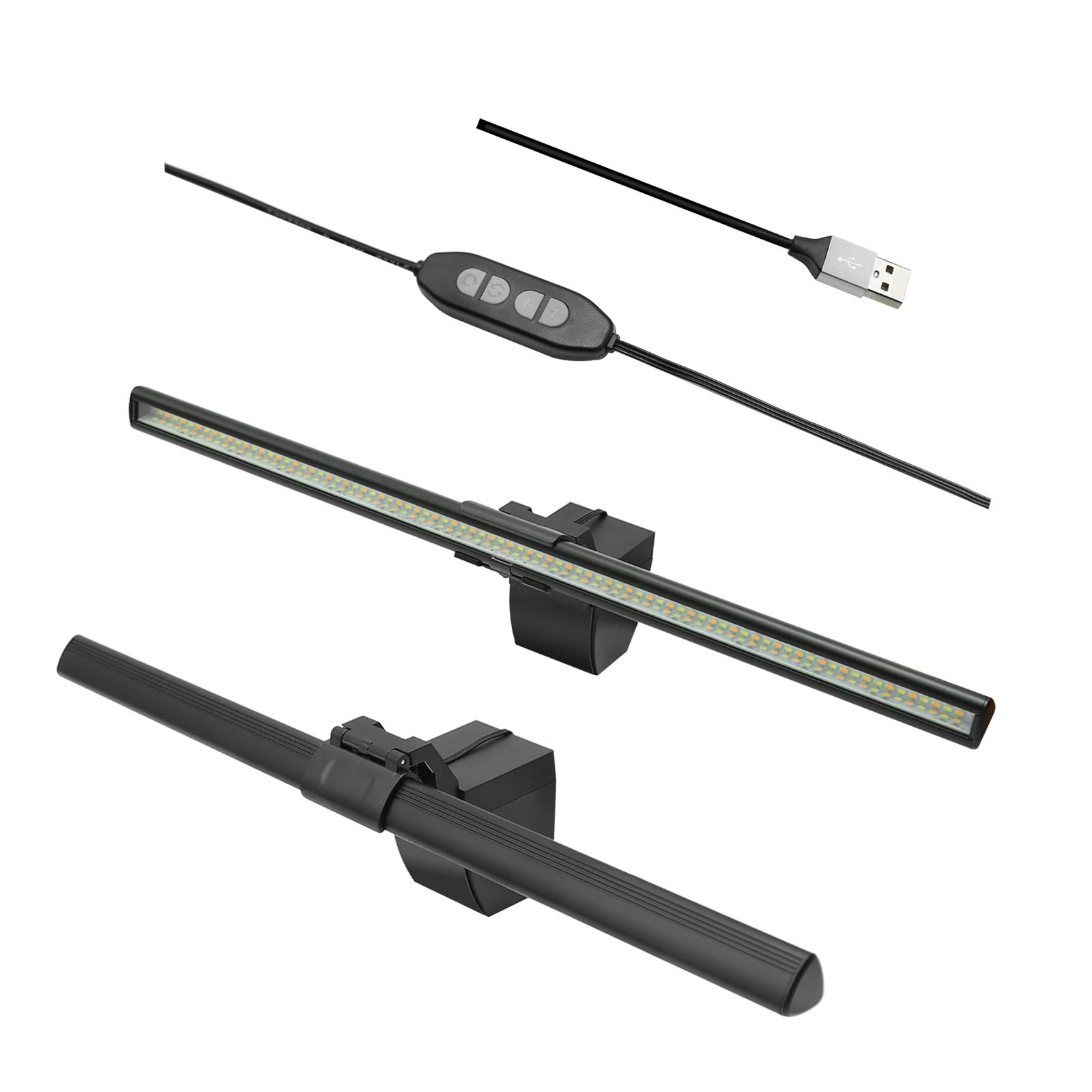 Hoypeyfiy Computer Monitor Lamp,40cm Monitor Light Bar E-Reading Led Task Lamp,No Screen Glare for Eye Caring with 9 Dimmiming Ajustment Space Saving Home Office Lighting