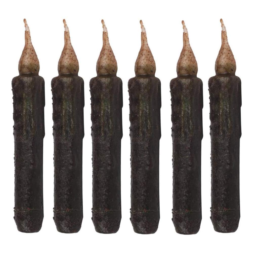 POFET 6pcs 17cm Vintage Tall Electric LED Taper Candle Flameless LED Candle For Wedding Party Décor