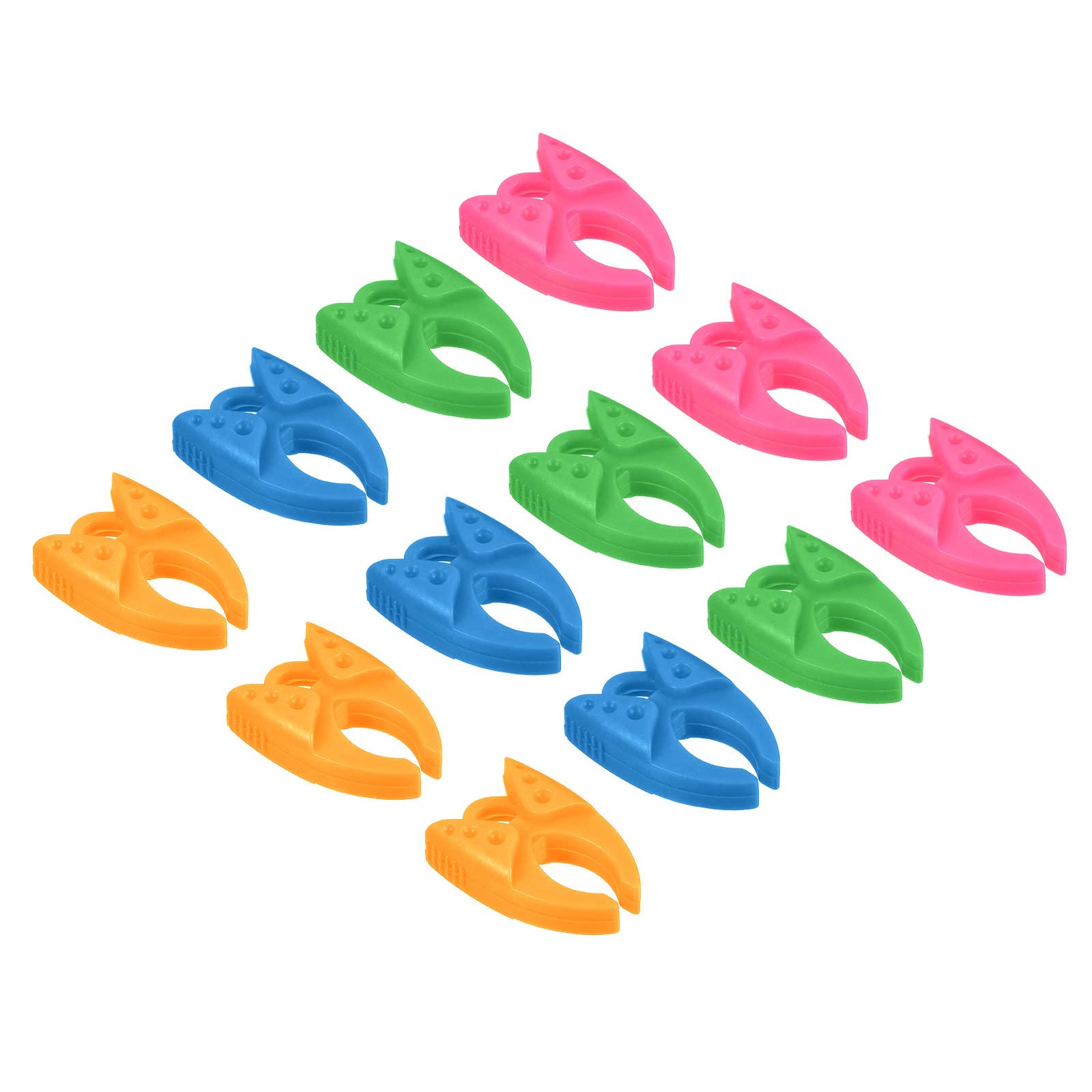 PATIKIL Bobbin Clamps, 12 Pack Silicone Thread Control Clips Holder Organizers for Craft DIY Sewing Embroidery, Multicolor