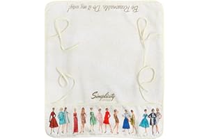 Simplicity Vintage Retro Pattern Artwork Universal Dust Sewing Machine Cover, 25" x 22", Multicolor