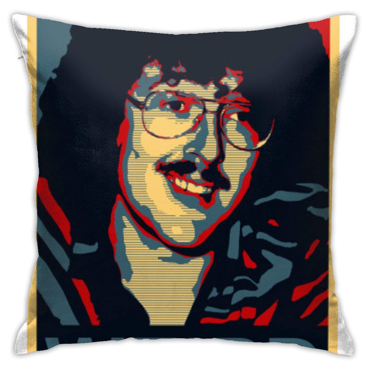 LIHEHEN Weird Al 1 Tour 2019 Yankovic DIY Printing Cloth Simple British Outfit Decorative Pillowcases Decorated Living Room/Bedroom/Sofa 45cm45cm/18inch18inch