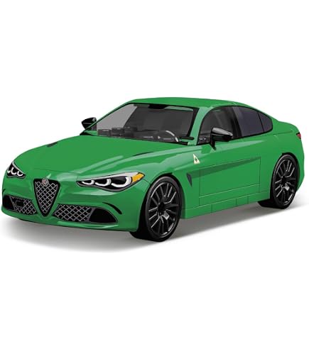 Amazon.com: COBI Alfa Romeo Giulia Quadrifoglio Vehicle, Red