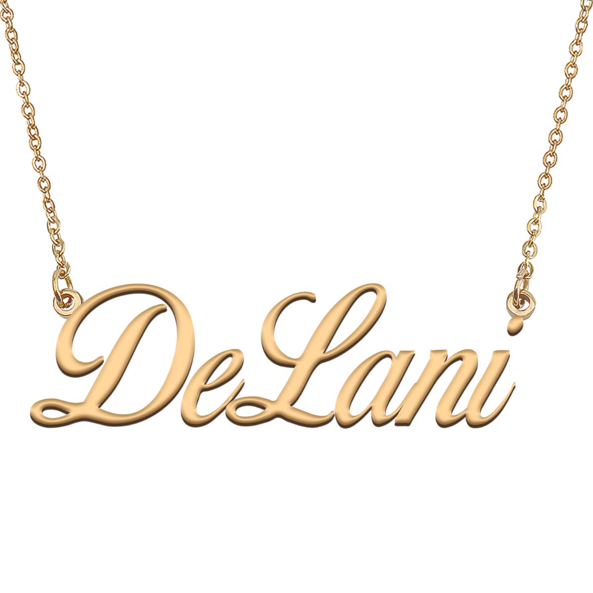 HUAN XUN Customized Custom Simple Any Name Necklace