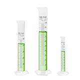 Utile Plastic Graduated Measuring Cylinder Set, 3