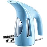 HiLIFE Steamer for Clothes, Portable Handheld Design, 240ml Big Capacity, 700W, Strong Penetrating Steam, Removes Wrinkle, for Home, Office(ONLY FOR 120V) (Sky Blue)