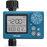 TiFFCOFiO Sprinkler Timer Outdoor, Digital Programmable for Garden Hose, Irrigrtion Timer with Rain Delay and Manual Mode