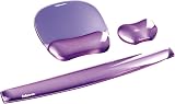 Fellowes Crystals Gel Mouse Mat Wrist Support Purple - Non Slip Base view 7