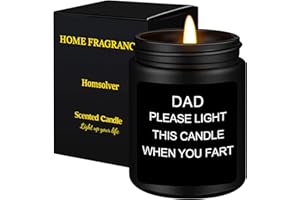 Homsolver Gifts for Dad, Fathers Day Christmas Birthday Dad Gifts from Daughter Son - Sandalwood Scented Candle (7OZ)