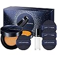 [JUNGSAEMMOOL OFFICIAL] Essential Skin Nuder Cushion Special Set (Medium Deep) | Nuder Cushion Navy Edition (Refill included) + Lip-Pression Glittering Topper (2g) + Navy Cushion Puffs (3pcs)