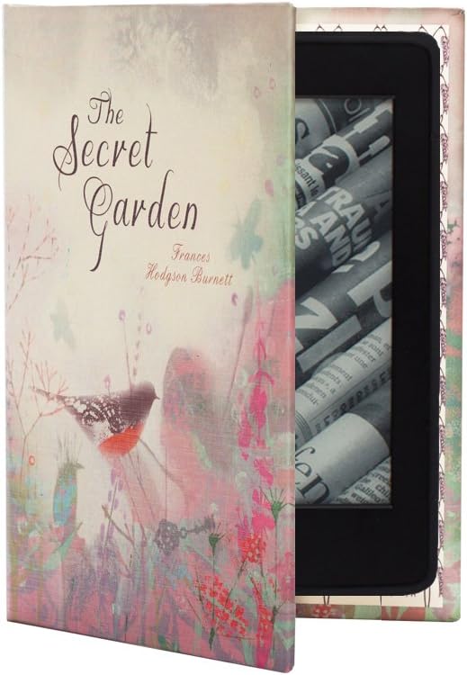 KleverCase Kindle Voyage Case Secret Garden Book Style