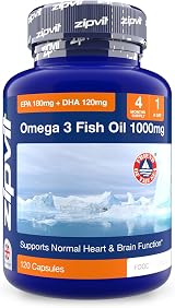 Zipvit Omega 3 Fish Oil 1000mg 120 Softgels EPA 180mg DHA 120mg view 1
