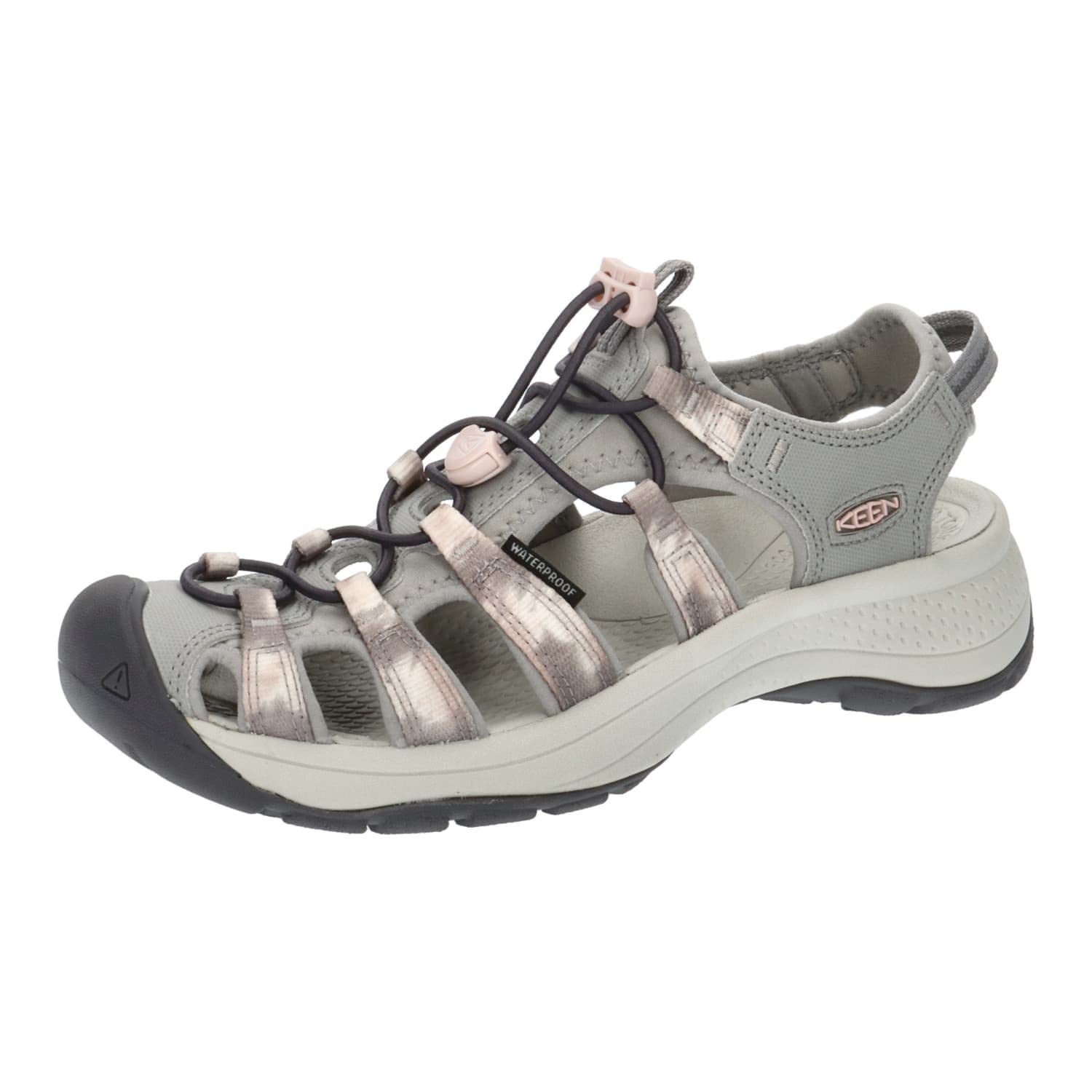 KEEN Women’s Astoria West Closed Toe Sandals, Fawn/Tie Dye, 6