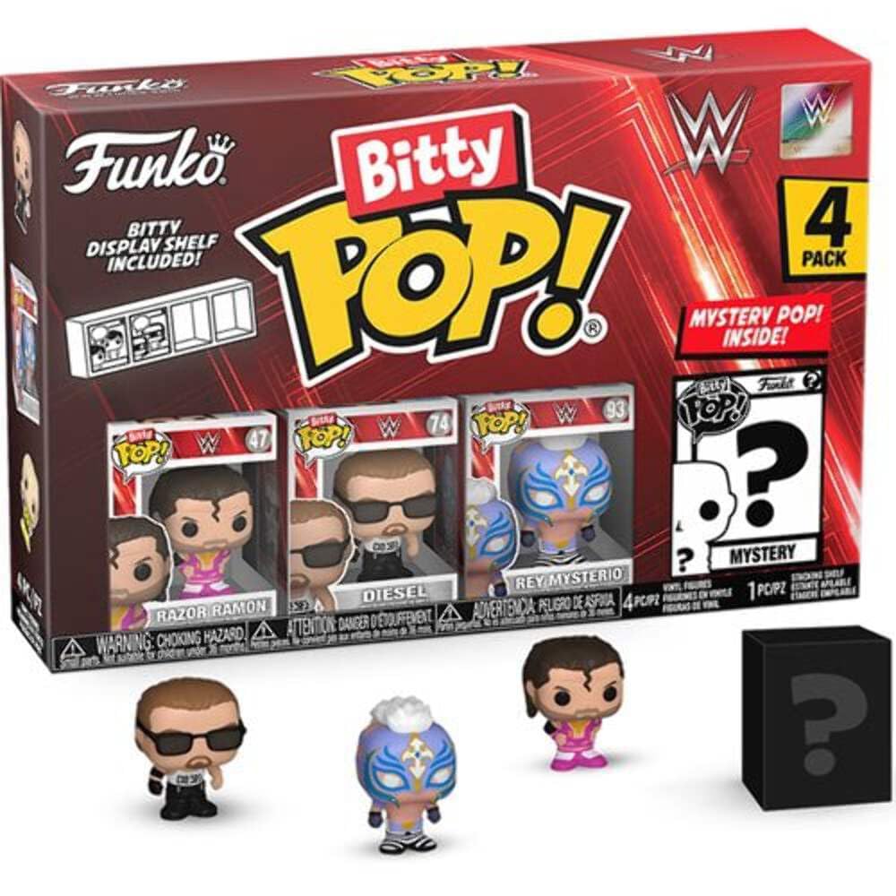 Bitty POP! - WWE: Razor Ramon - 4-Pack w/display + Mystery Mini Figure /75463