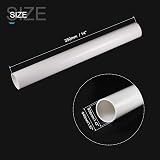 Sourcing Map PVC Rigid Tube 36mm ID 40mm OD 0.35m White High Impact Tubing view 2