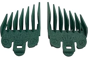 Taper King Clipper Guide Combs - Fool Proof Tapers & Fades at Home! Emerald (#3 to #8) - Compatible with Oster/Andis Clippers