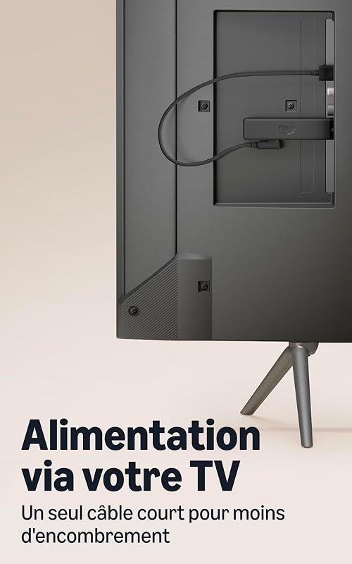 Fire TV Stick 4K (nouvelle génération), streaming 4K simple, nouvelle télécommande Fire TV, toutes vos applications au même endroit, TV en direct et gratuite, recherche plus rapide avec Alexa+