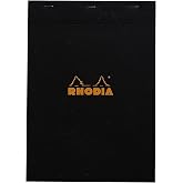 Rhodia Staplebound Pad No.18 - A4 (8.25 x 11.75 inches), Graph, Black