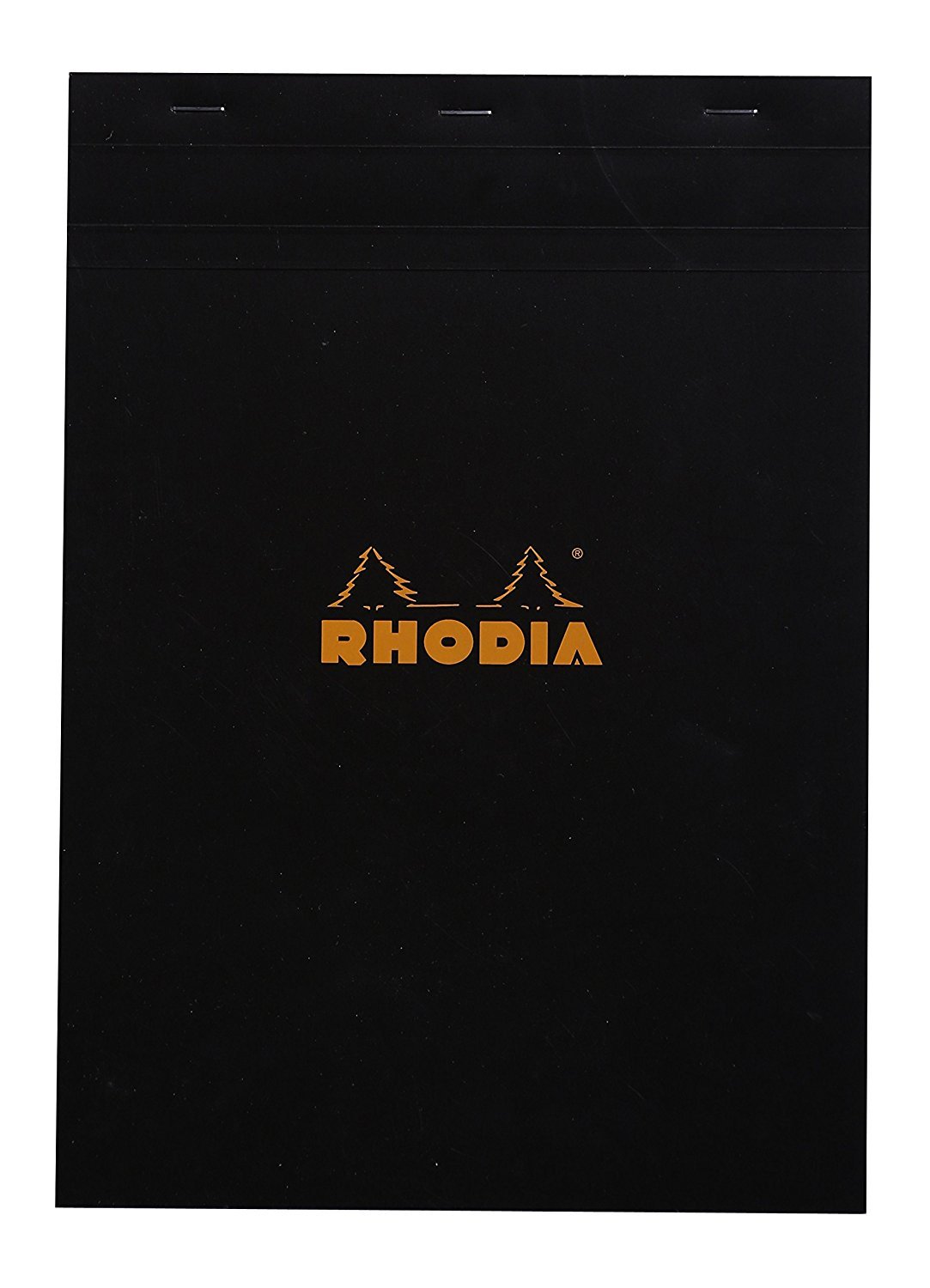 RHODIA 182009C - Stapled Notepad N°18 Black - A4 - Small Squares - 80 Detachable Sheets - 80G Clairefontaine Paper - Soft, Resistant and Waterproof Coated Card Cover - Basics