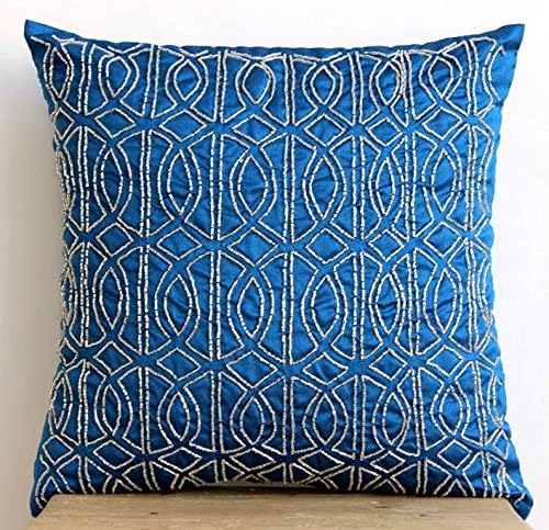 Amazon Com Designer Royal Blue Decorative Throw Pillows Couch