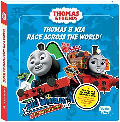 Thoma & Nia Race Across the World: A Big World, Big Adventures Book! (Thomas & Friends)
