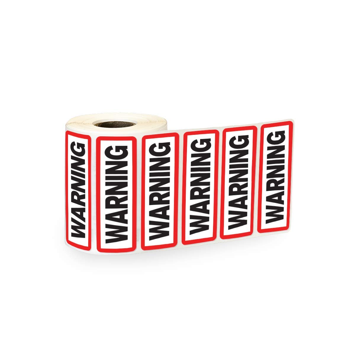 Warning Industrial Labels 3"x1" Roll of 500 Industrial