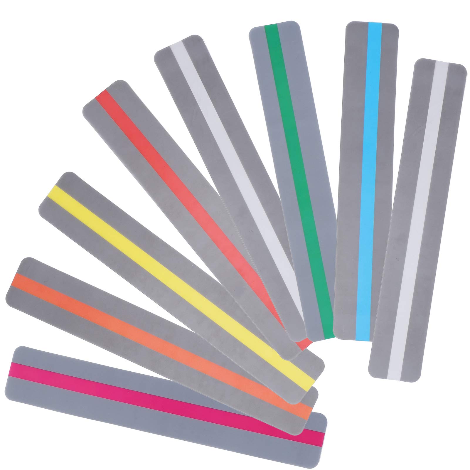 8Pcs Guided Reading Strips Highlight Strips Colored Overlay Highlight Bookmarks,Assorted Colors Strips Help with Dyslexia for Crystal Children,Assist Teachers in Teaching