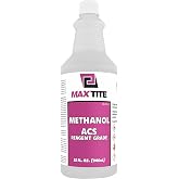 MAXTITE Methanol - 32 fl oz - Premium Quality ACS Reagent Grade for Laboratory or Industrial Use - Made in USA