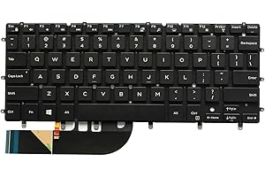U BRAND No Frame Backlight US Keyboard for Dell XPS 13 9343 9350 9360 Laptop, Dell Inspiron 13 7347 7348 7352, Dell Inspiron 15 7547 7548 Laptop
