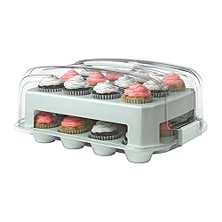Top Shelf Elements Cupcake Carrier, Green Cupcake