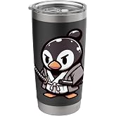 Linux Ninja Penguin Programming Nerd Warrior Stainless Steel Insulated Tumbler