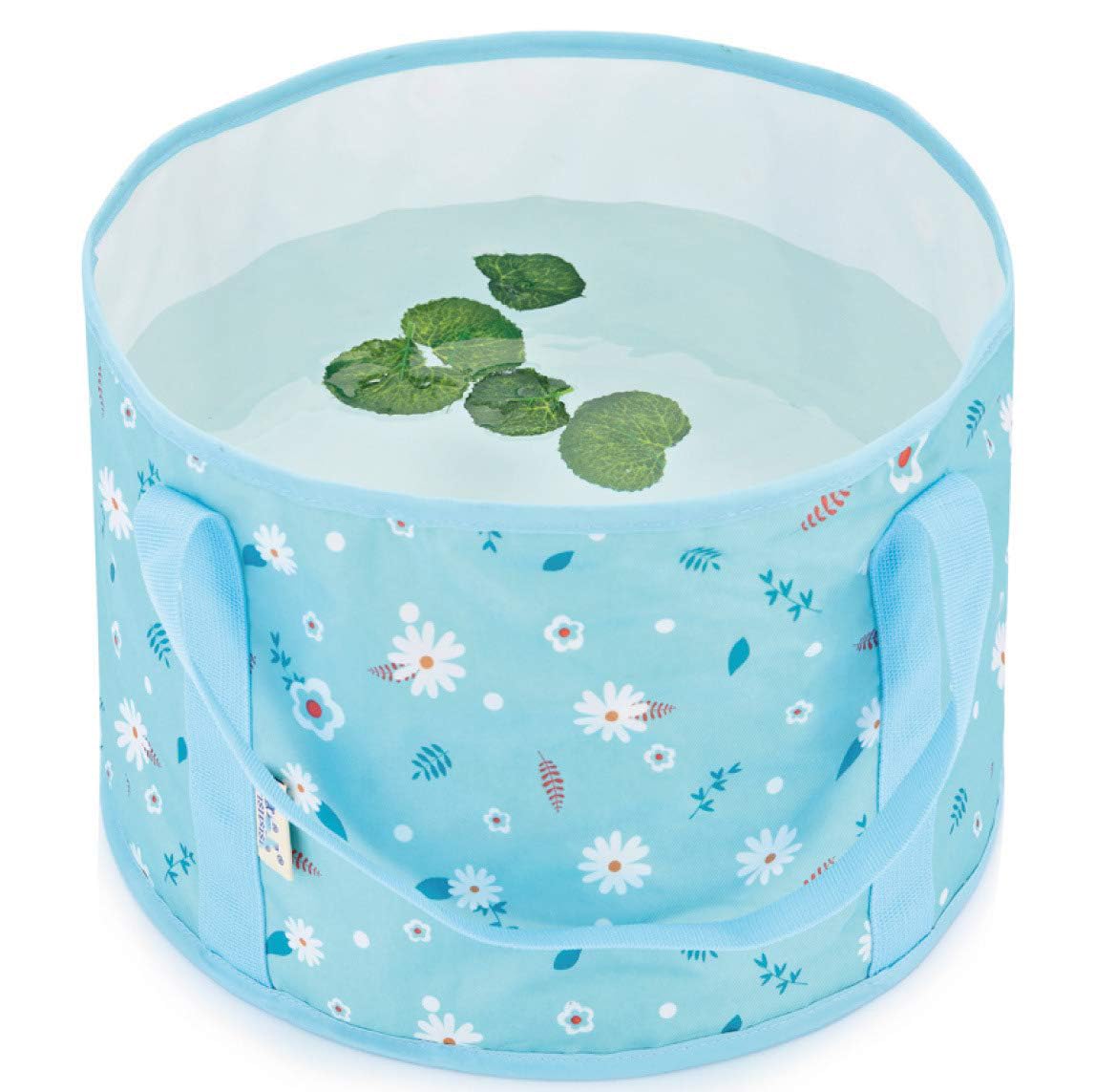 Foldable Foot Bath Bag for Travel Portable Foot Bath Soaking Feet Home Foot Spa Travel Water Bucket for Soaking Feet, Washing Vegetables Fruit, Outdoor, Camping Blue