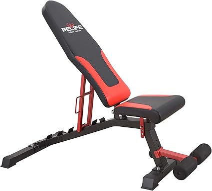 Relife Rebuild Your Life Banc De Musculation Banc De Poids Simple Halterophilie Haltere Inclinable Reglable Abdominaux Developpe Couche Amazon Fr Sports Et Loisirs