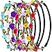eBoot 7 Pieces Rose Flower Headband Hair Band for Women Girls Hair Accessories (Multicolor B)