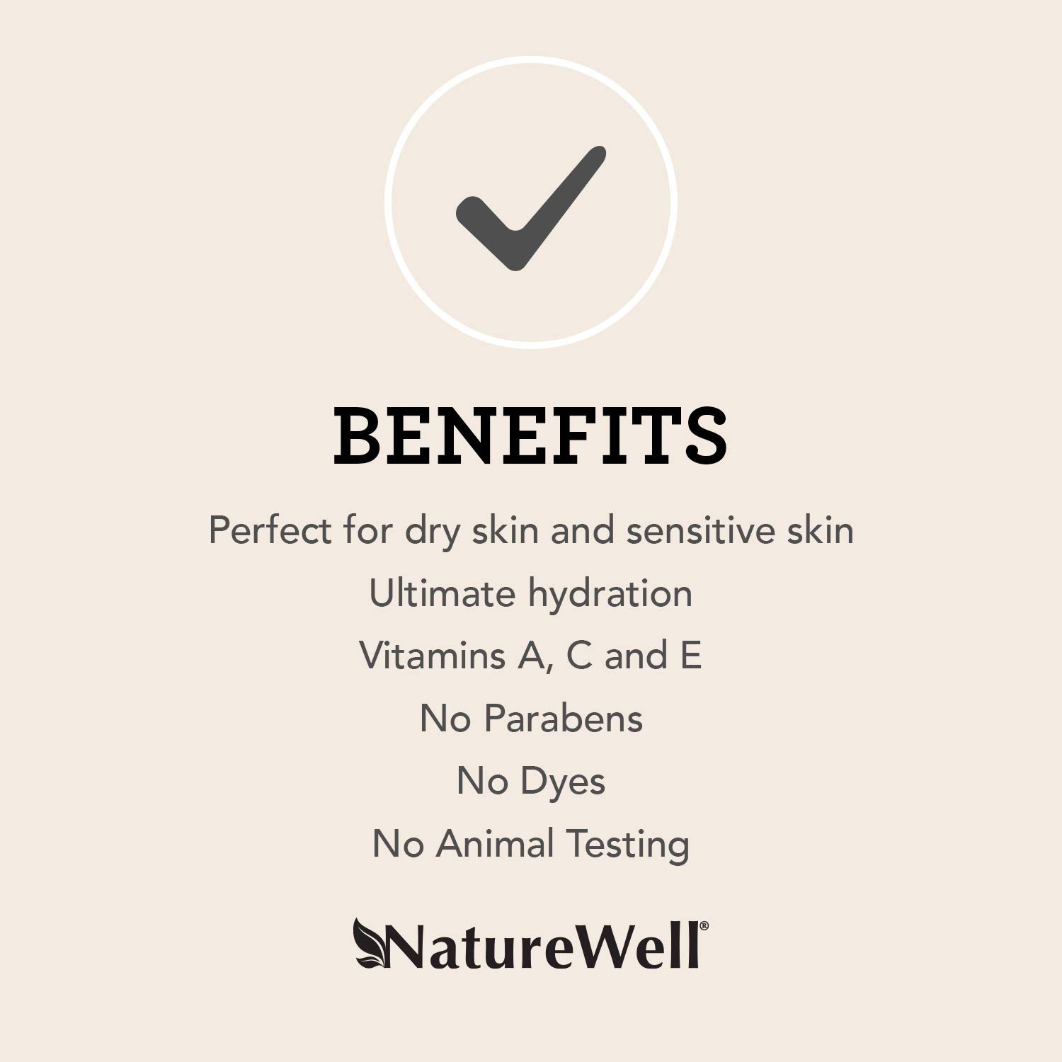 NatureWell Extra Virgin Coconut Oil Moisturizing Cream for Face & Body, 16 oz. | Adds Intensive Hydration to Dry & Sensitive Skin : Beauty