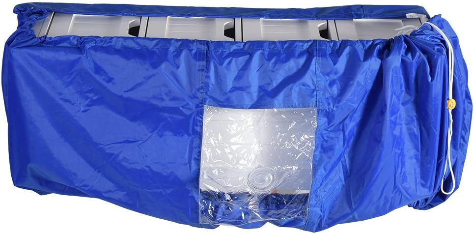 Air Conditioner Accessories, Air Conditioner Waterproof Cleaning Cover Dust Washing Clean Protector Bag for Wall-Mounted air conditioners.(L)