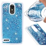 LG Stylo 3/ LG Stylo 3 PLUS Case, Glitter Falling Case for LG Stylus 3 / LG Stylo 3 / LG Stylus 3 Plus / LG Stylo 3 Plus (Blue)