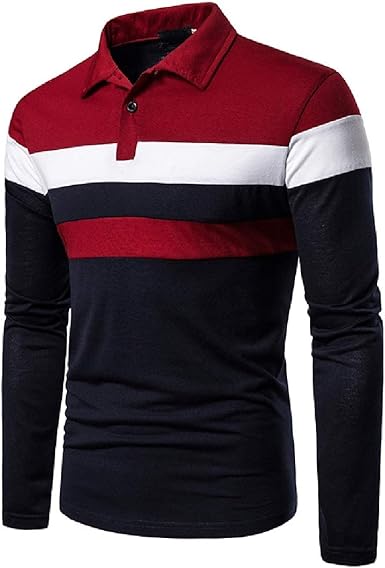 slim fit polo shirts long sleeve