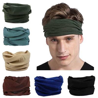 أصابع القدم الصفحة الرئيسية 6PCS في الهواء الطلق ماجيك عصابة مرنة سلسة وشاح باندانا مقاومة للأشعة فوق البنفسجية رياضية ملابس رياضية سلسلة Boho لليوغا المشي لمسافات طويلة ركوب الدراجات النارية