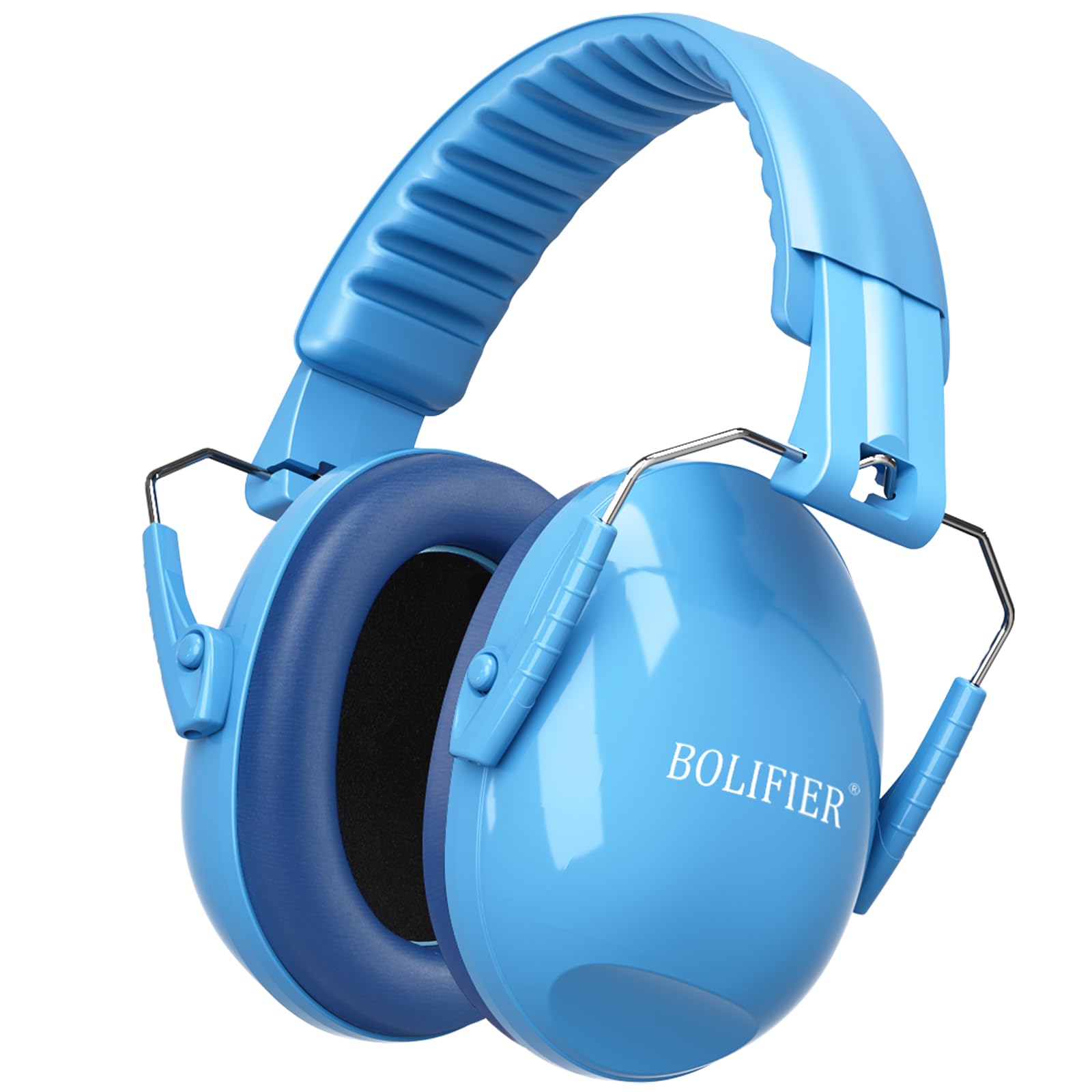 BOLIFIER Kids Ear Defenders for Children,Blue Safety Earmuffs Ear Protectors Noise Reduction Headphone Ear Protection Earmuffs for Boys, Girls, Toddlers & Children Age 3-16 Year Old - 27dB SNR