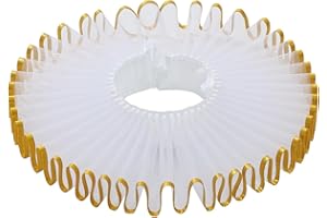 FAD-4U Elizabethan Neck Ruff Detachable Collar for Medieval Costume Ensembles Neck Collars