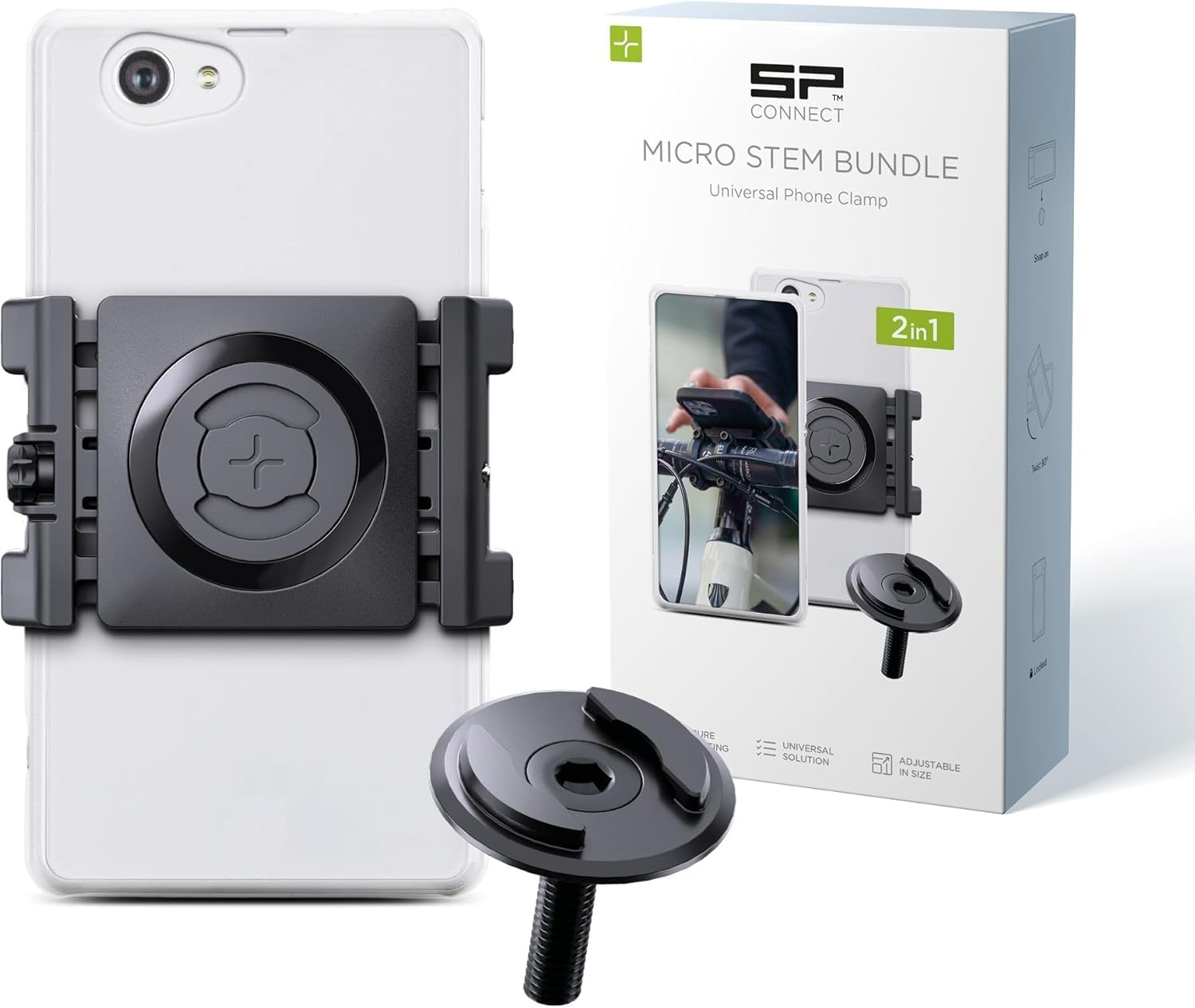 SP CONNECT Micro Stem Mount Pro Clamp | SPC+ | Handy Halterung für den fahrradlenker | Smartphone Halterung Fahrrad | handyhalter