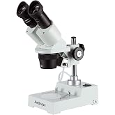 AmScope Sharp Forward Stereo Microscope 20X-40X | 20X-40X Magnification, Sharp Forward-Facing Stereo Microscope Design